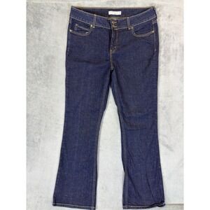 Levis Jeans Womens 14 Blue Dark Wash 526 Slender Bootcut Mid Rise Stretch